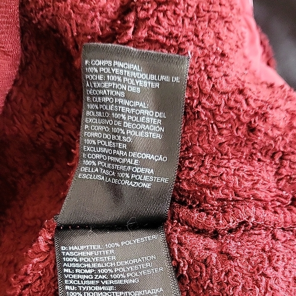 The North Face Osito Fleece Jacket Burgundy Red Women's Size Small - Picture 12 of 12